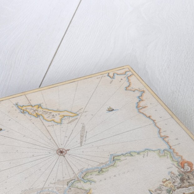 Chart of part of the Irish Sea including the Isle of Man by Greenvile Collins
