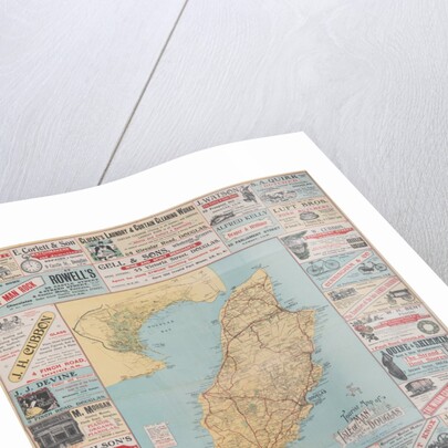 Tourist map of the Isle of Man and street plan of Douglas by Unknown