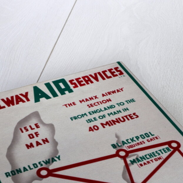 Railway Air Services the Manx Airway Section From England to Isle of Man in 40 minutes by Railway Air Services Ltd.