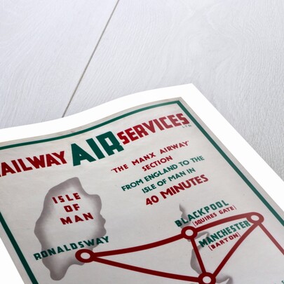 Railway Air Services the Manx Airway Section From England to Isle of Man in 40 minutes by Railway Air Services Ltd.
