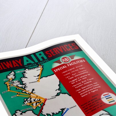 Railway Air Services Winter Routes by Railway Air Services Ltd.