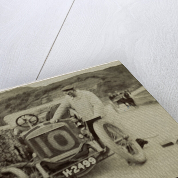 Tom Thornycroft, smash at Kirk Michael, 1907 Tourist Trophy motorcar race by Anonymous