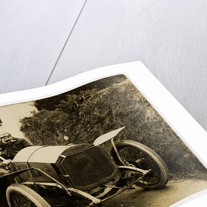 W. Watson, winner of 1908 Tourist Trophy motorcar race by Anonymous