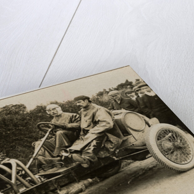 Algernon Lee Guinness in a Darracq, 1908 Tourist Trophy motorcar race by Anonymous