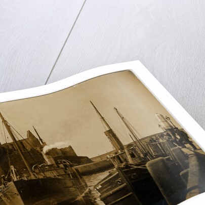 Steam Drifter 'Manx Bride' at Peel by George Goodwin