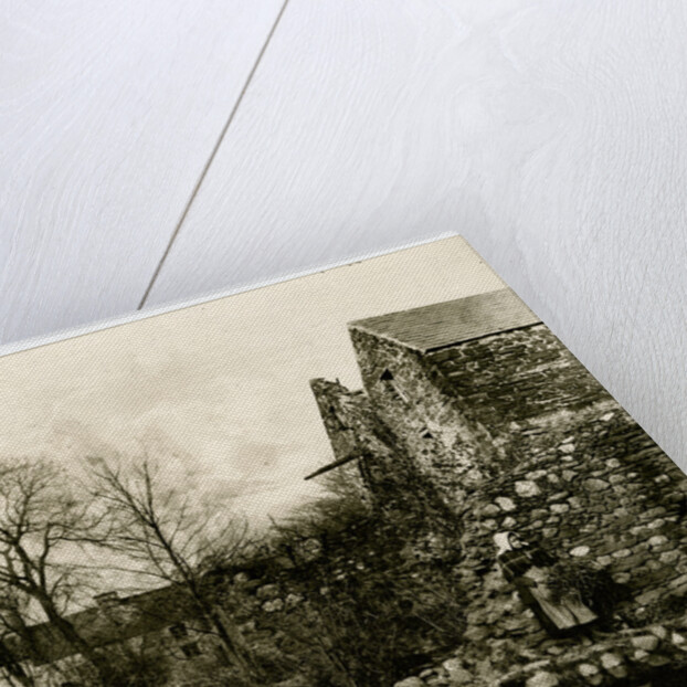 Study of woman gathering wood alongside a stream by George Bellett Cowen