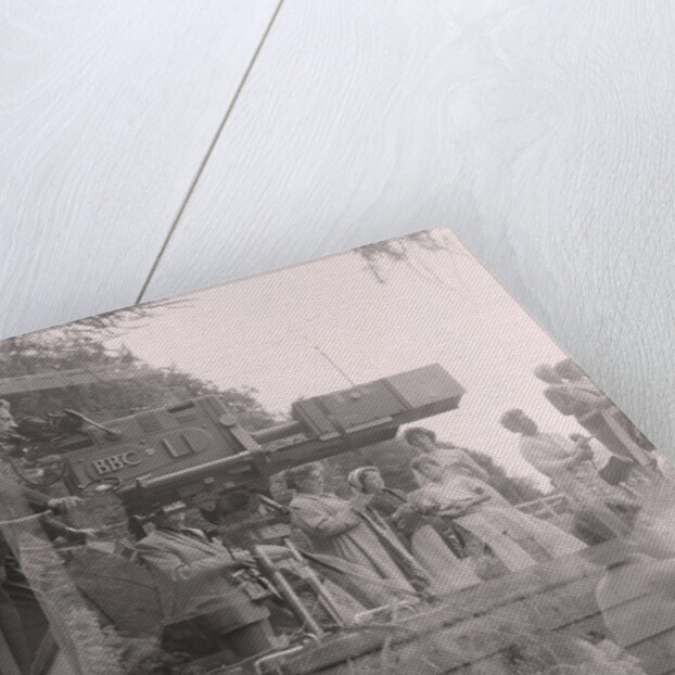 BBC televising the Braddan open air church service by Manx Press Pictures