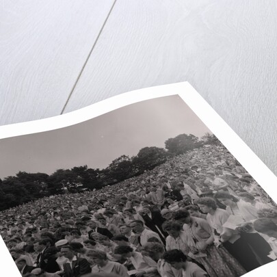 BBC televising the Braddan open air church service by Manx Press Pictures