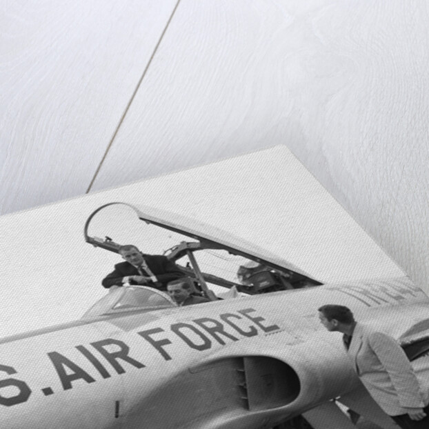 Americans in jet trainer by Manx Press Pictures