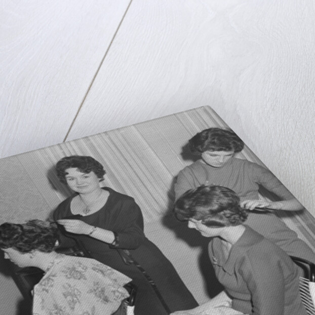 Hairdressing demonstration, Fort Anne by Manx Press Pictures