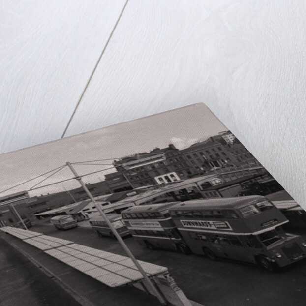 Double-decker buses and bus station, Douglas by Manx Press Pictures