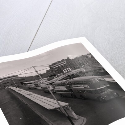 Double-decker buses and bus station, Douglas by Manx Press Pictures