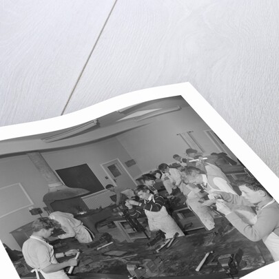 Metalwork classroom at the new Castle Rushen School, Castletown by Manx Press Pictures