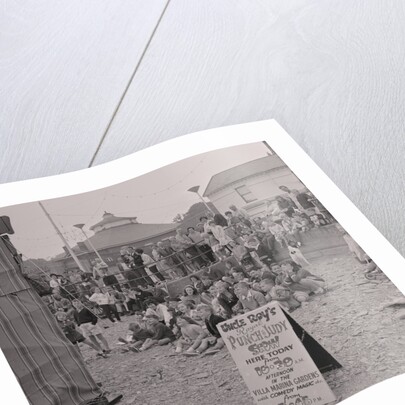 Punch and Judy on Douglas beach by Manx Press Pictures