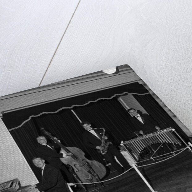 Band at the Belle Vue, Isle of Man by Manx Press Pictures