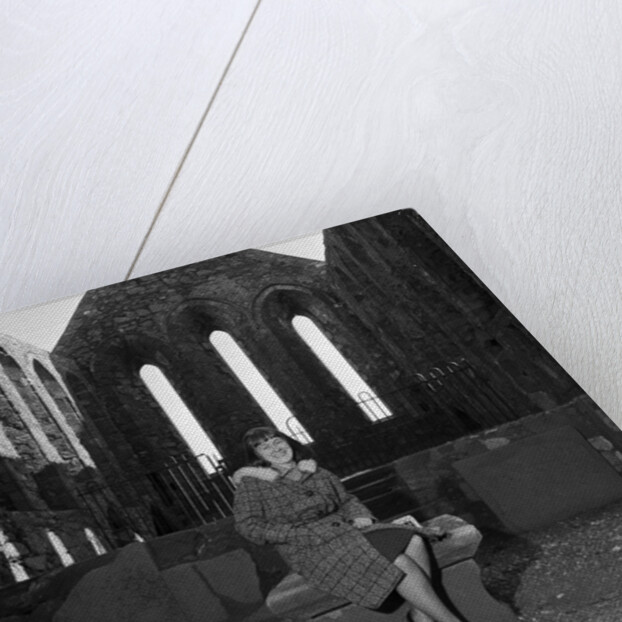 Bride at Peel Castle by Manx Press Pictures