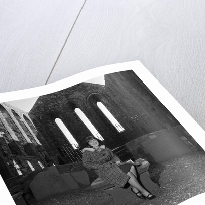 Bride at Peel Castle by Manx Press Pictures