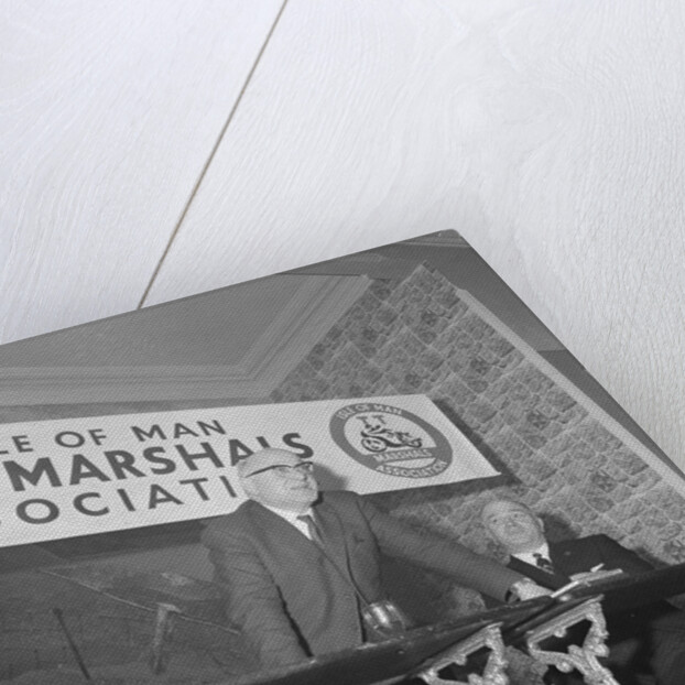 Harold Daniel addresses Isle of Man TT Marshals Association by Manx Press Pictures
