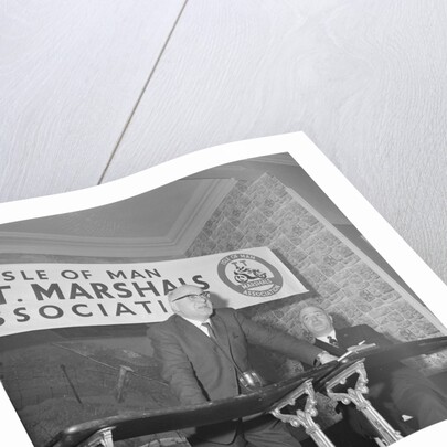 Harold Daniel addresses Isle of Man TT Marshals Association by Manx Press Pictures