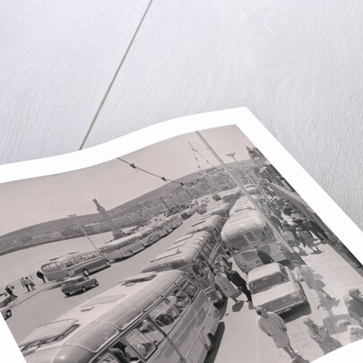 Oddfellows in coaches on Douglas Promenade by Manx Press Pictures