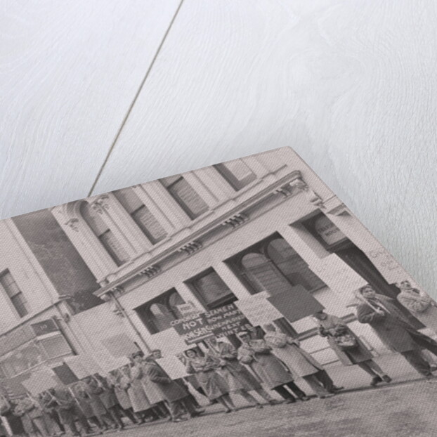 Strike pickets at Transport House by Manx Press Pictures
