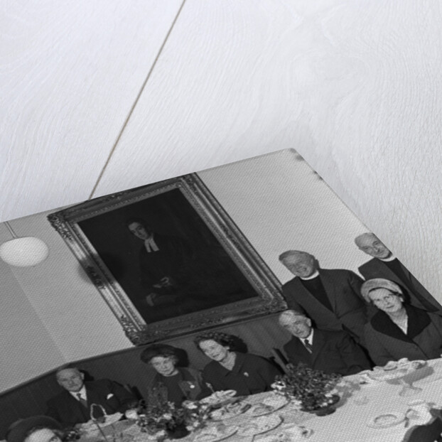 House of Industry tea with Lieutenant Governor Sir Peter Hyla Gawne Stallard (?) by Manx Press Pictures