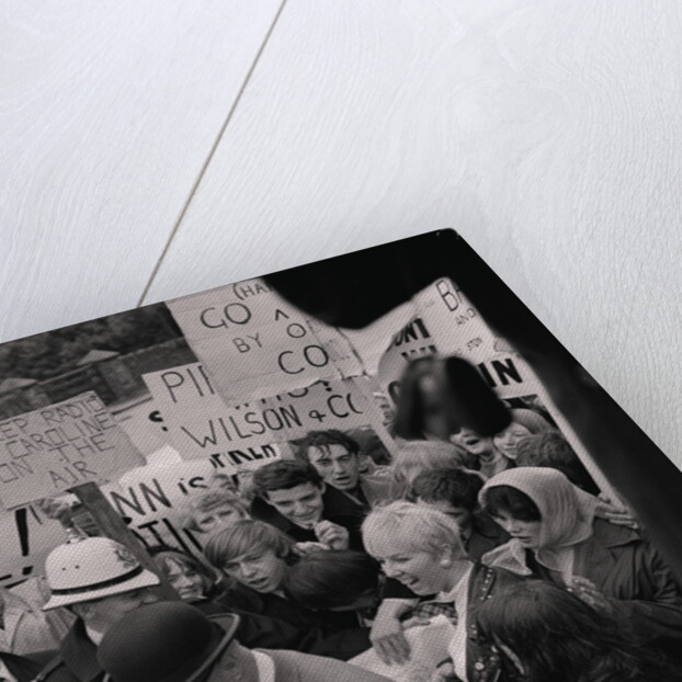 Lord Stoneham Radio Caroline demonstration by Manx Press Pictures