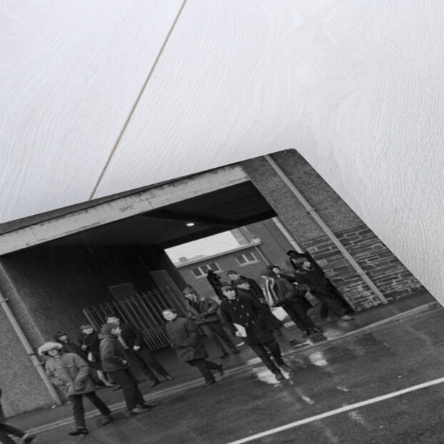 Children leaving High School, Isle of Man by Manx Press Pictures