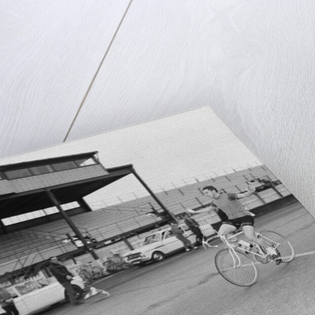 Nigel Dean, cycle race winner, Isle of Man by Manx Press Pictures