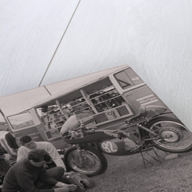 Atlas Copco in the pits, TT races by Manx Press Pictures
