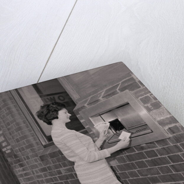 Isle of Man Bank money dispenser ('hole in the wall') by Manx Press Pictures