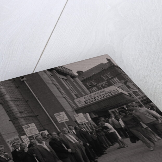 G.P.O. strike picket, Villa Marina by Manx Press Pictures