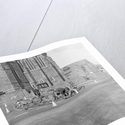 Demolition of War Memorial, Braddan by Manx Press Pictures