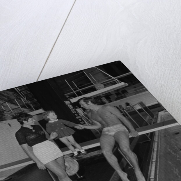 Swimmer at Derby Castle by Manx Press Pictures