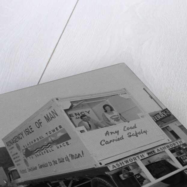 Miss Isle of Man in container by Manx Press Pictures