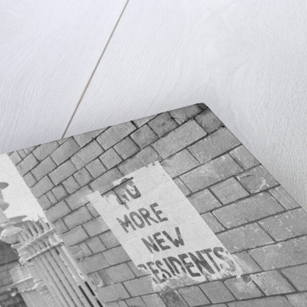 'No More New Residents' bill poster by Manx Press Pictures