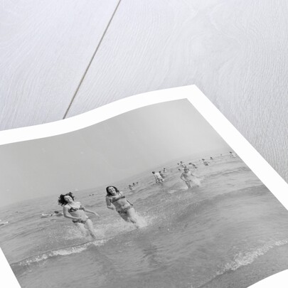 Holidaymakers in the sea at Douglas by Manx Press Pictures