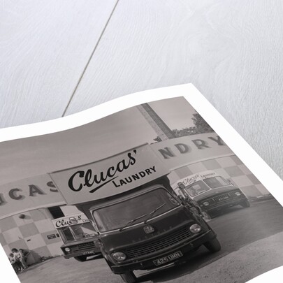 Clucas' laundry cleaners van by Manx Press Pictures
