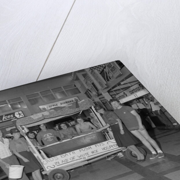 Charity bath push at Ronaldsway Airport by Manx Press Pictures