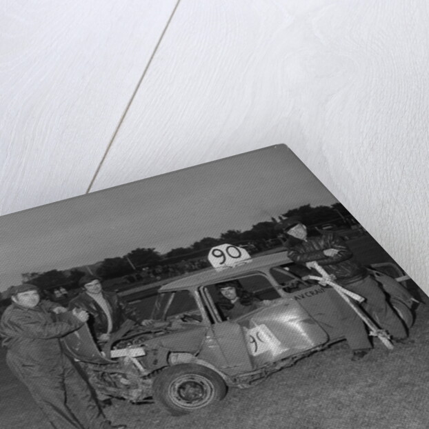 Stock car racing (Dave Craine in driver's seat) by Manx Press Pictures