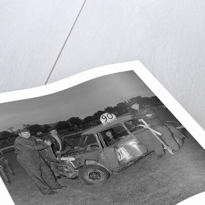 Stock car racing (Dave Craine in driver's seat) by Manx Press Pictures