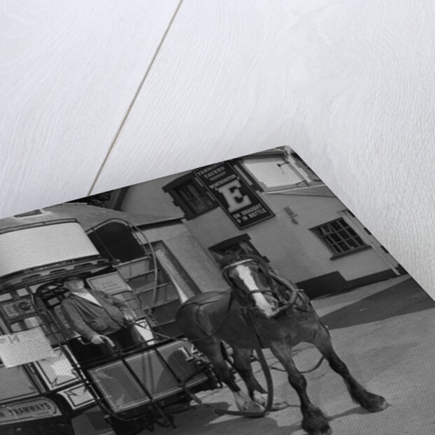 Jack Dugdale, horse tram driver by Manx Press Pictures