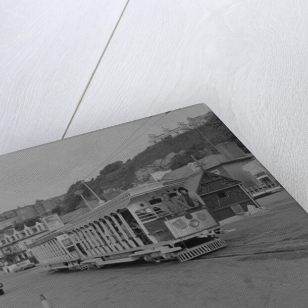 Silver Manx Electric Railway tram by Manx Press Pictures