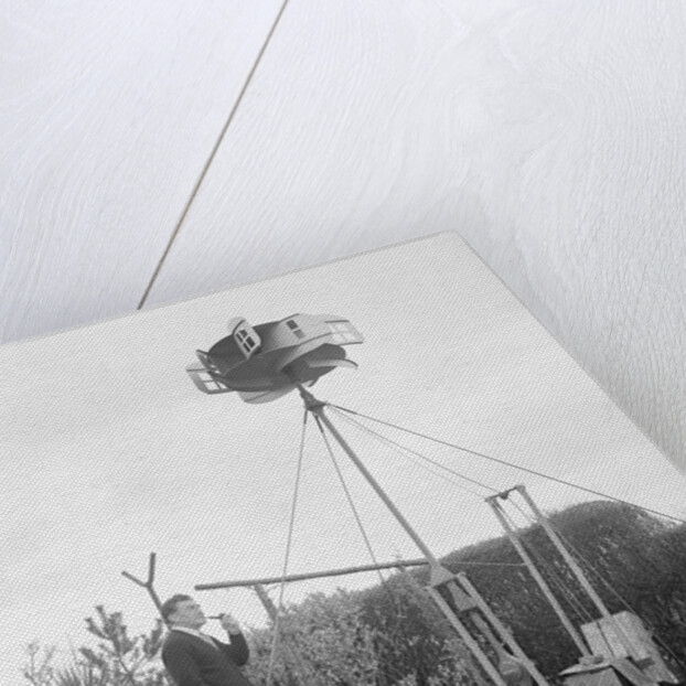 Man generating electricity, Peel by Manx Press Pictures