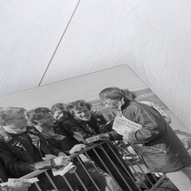 TT bikers waiting to leave on the boat by Manx Press Pictures