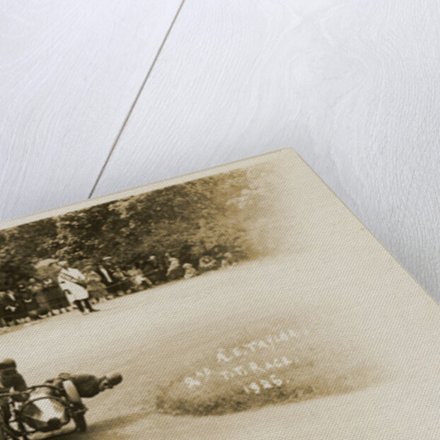 A.E. Taylor aboard sidecar outfit (number 32), 1925 Sidecar TT (Tourist Trophy) by Thomas Horsfell Midwood