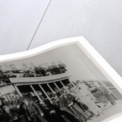 Douglas Southern Electric Railway director special poses near Little Ness car shed by Anonymous