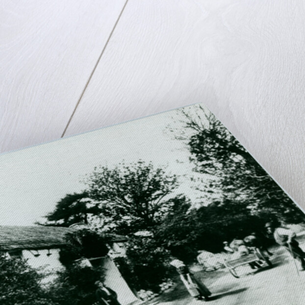 Miss Kneale's thatched cottage, Sulby Glen by George Bellett Cowen