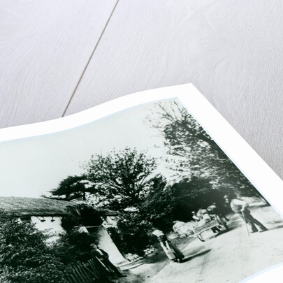 Miss Kneale's thatched cottage, Sulby Glen by George Bellett Cowen