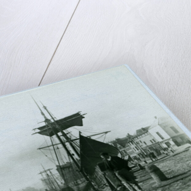 Douglas Inner Harbour and shipping by John Miller Nicholson